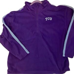 Purple TCU XXL Quarter-Zip Pullover